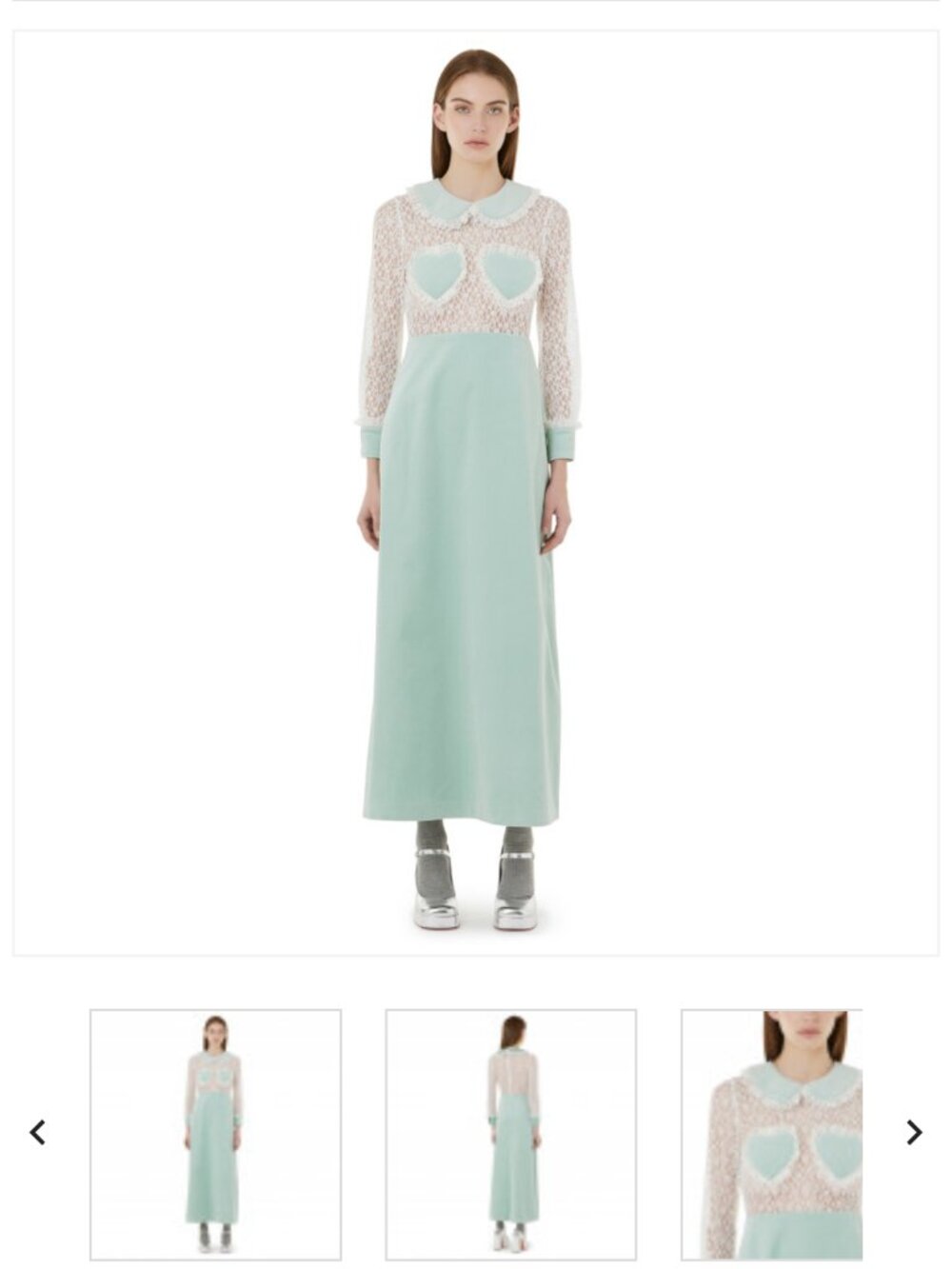 VIVETTA LACE AND VELVET HEARTS DRESS